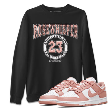 Nike Dunks Low Rose Whisper shirt to match jordans Varsity sneaker tees Nike Dunk Rose Whisper SNRT Sneaker Release Tees Unisex Black 1 T-Shirt