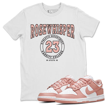 Nike Dunks Low Rose Whisper shirt to match jordans Varsity sneaker tees Nike Dunk Rose Whisper SNRT Sneaker Release Tees Unisex White 1 T-Shirt
