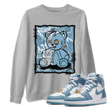 Jordan 1 Denim Sneaker Match Tees Vintage Bear Sneaker Tees Jordan 1 Denim Sneaker Release Tees Unisex Shirts