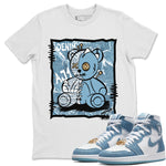 Jordan 1 Denim Sneaker Match Tees Vintage Bear Sneaker Tees Jordan 1 Denim Sneaker Release Tees Unisex Shirts