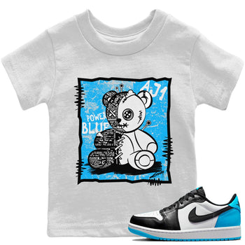 Jordan 1 Powder Blue Sneaker Match Tees Vintage Bear Sneaker Tees Jordan 1 Powder Blue Sneaker Release Tees Kids Shirts