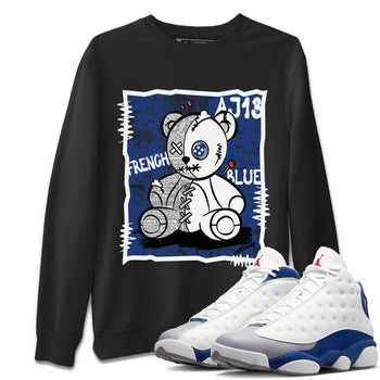 Jordan 13 French Blue Sneaker Match Tees Vintage Bear Sneaker Tees Jordan 13 French Blue Sneaker Release Tees Unisex Shirts