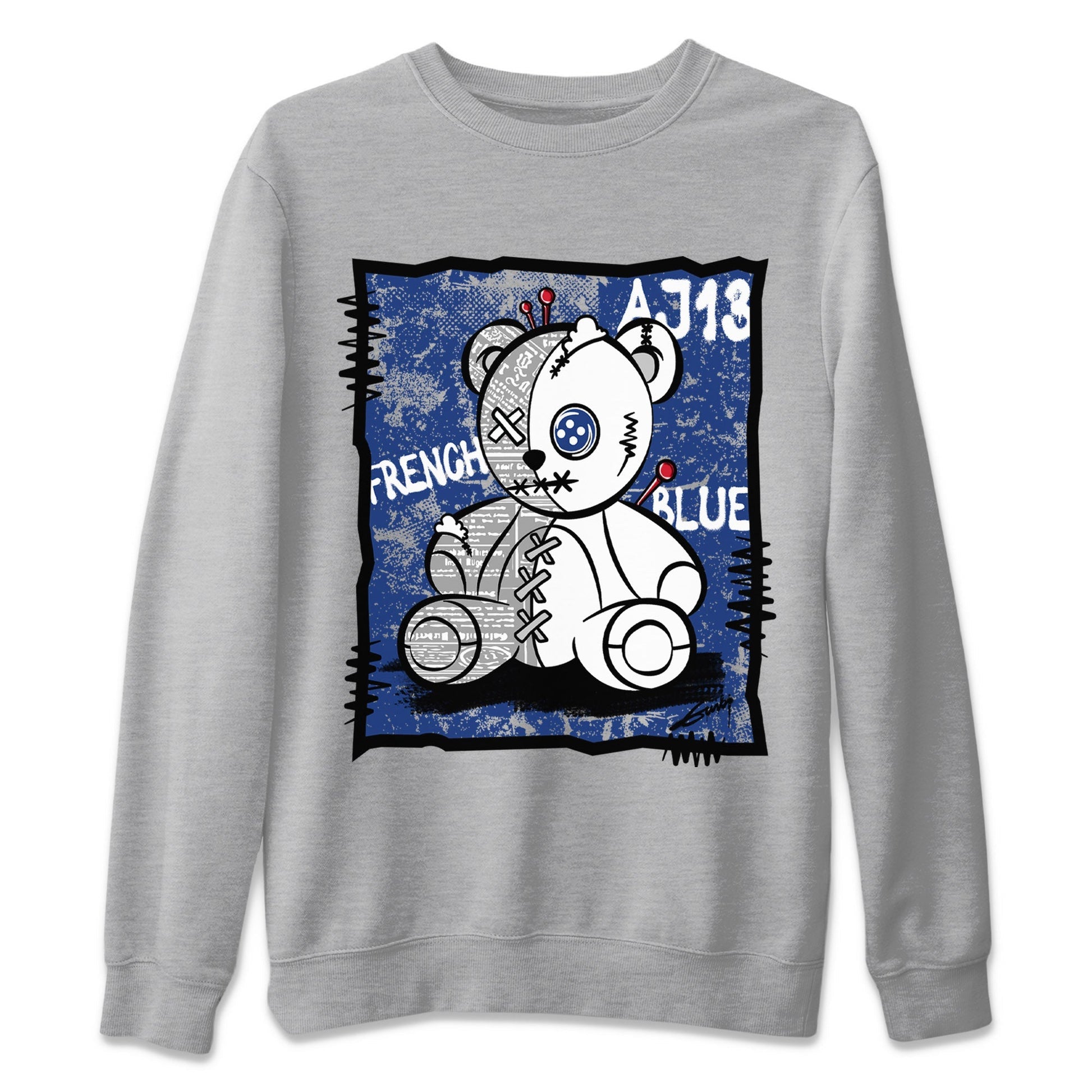 Jordan 13 French Blue Sneaker Match Tees Vintage Bear Sneaker Tees Jordan 13 French Blue Sneaker Release Tees Unisex Shirts