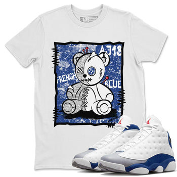 Jordan 13 French Blue Sneaker Match Tees Vintage Bear Sneaker Tees Jordan 13 French Blue Sneaker Release Tees Unisex Shirts