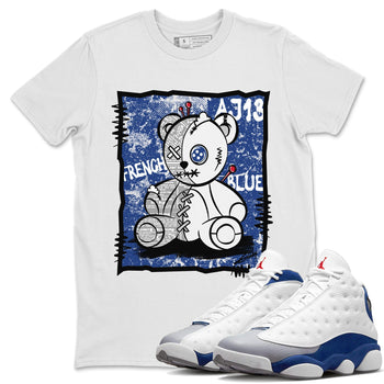 Jordan 13 French Blue Sneaker Match Tees Vintage Bear Sneaker Tees Jordan 13 French Blue Sneaker Release Tees Unisex Shirts