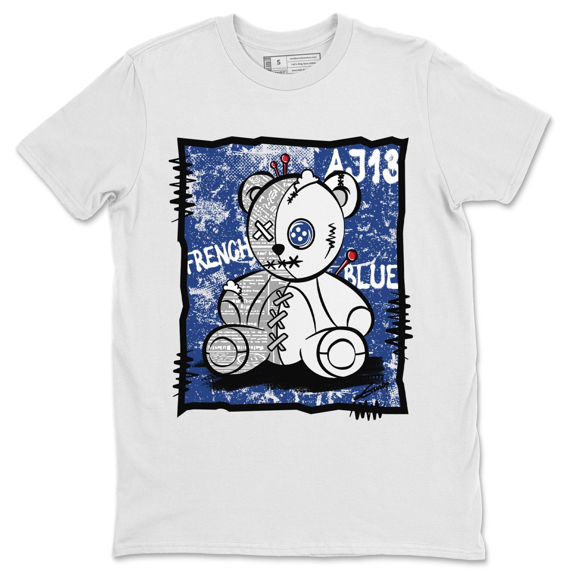 Jordan 13 French Blue Sneaker Match Tees Vintage Bear Sneaker Tees Jordan 13 French Blue Sneaker Release Tees Unisex Shirts