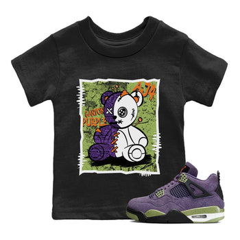 Jordan 4 Canyon Purple Sneaker Match Tees Vintage Bear Sneaker Tees Jordan 4 Canyon Purple Sneaker Release Tees Kids Shirts