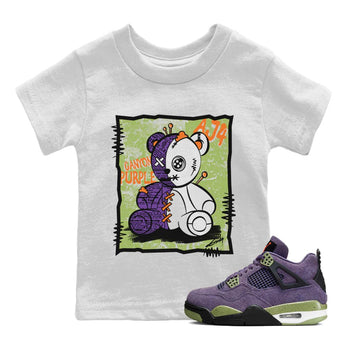 Jordan 4 Canyon Purple Sneaker Match Tees Vintage Bear Sneaker Tees Jordan 4 Canyon Purple Sneaker Release Tees Kids Shirts