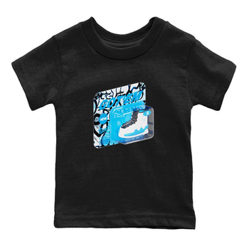 9s Powder Blue shirt to match jordans Vintage Packaging sneaker tees Air Jordan 9 Powder Blue SNRT sneaker release tees baby toddler Black 2 cotton Shirt