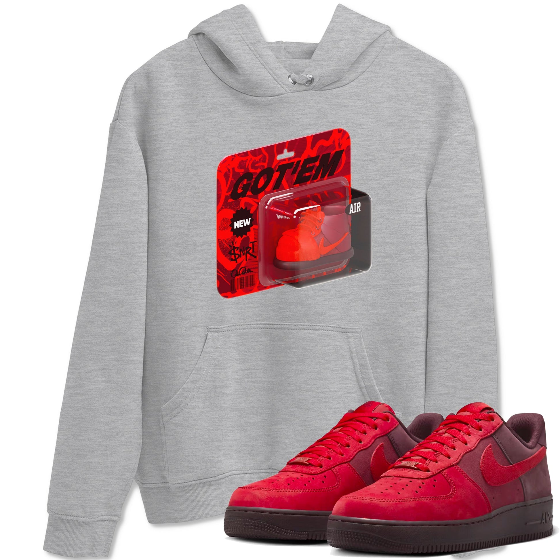 Air Force 1 Layers of Love shirt to match jordans Vintage Toy Packaging sneaker tees af1 Layers of Love SNRT Sneaker Release Tees unisex cotton Heather Grey 1 crew neck shirt