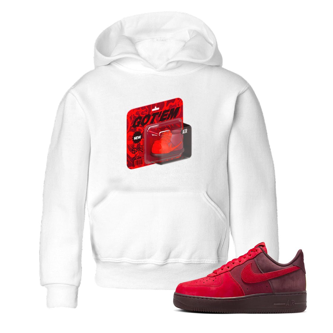 Air Force 1 Layers of Love shirt to match jordans Vintage Toy Packaging sneaker tees af1 Layers of Love SNRT sneaker release tees baby toddler White 1 cotton Shirt