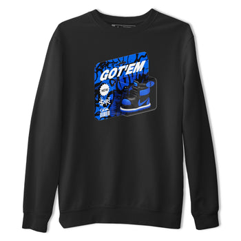 Air Jordan 1 Royal Reimagined shirt to match jordans Vintage Toy Packaging sneaker tees AJ1 Royal Reimagined SNRT Sneaker Release Tees Unisex Black 2 T-Shirt