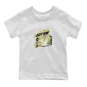Air Jordan 1 Travis Scott Golf Olive shirt to match jordans Vintage Toy Packaging sneaker tees AJ1 Travis Scott Golf Olive SNRT Sneaker Release Tees Baby Toddler White 2 T-Shirt