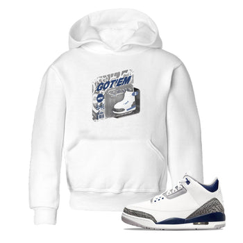 3s Midnight Navy 2023 shirt to match jordans Vintage Toy Packaging sneaker tees Air Jordan 3 Midnight Navy 2023 SNRT sneaker release tees baby toddler White 1 cotton Shirt