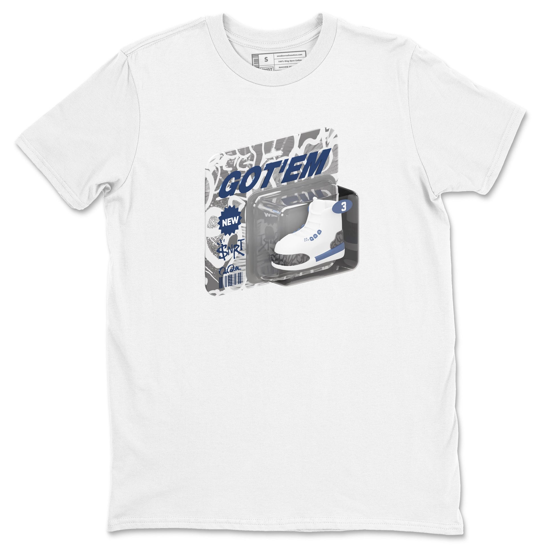 3s Midnight Navy 2023 shirt to match jordans Vintage Toy Packaging sneaker tees Air Jordan 3 Midnight Navy 2023 SNRT Sneaker Release Tees unisex cotton White 2 crew neck shirt