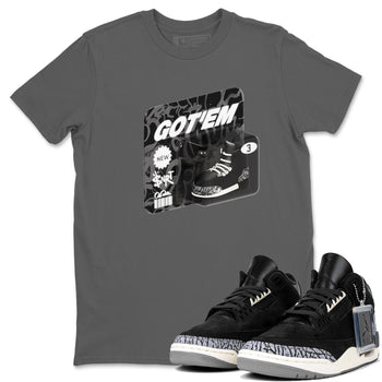 Air Jordan 3 Off Noir shirt to match jordans Vintage Toy Packaging sneaker tees AJ3 Off Noir SNRT Sneaker Release Tees Unisex Cool Grey 1 T-Shirt