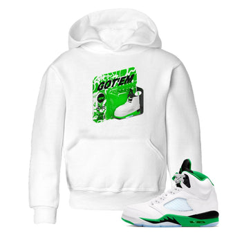 5s Lucky Green shirt to match jordans Vintage Toy Packaging sneaker tees Air Jordan 5 Lucky Green SNRT Sneaker Release Tees Baby Toddler White 1 T-Shirt