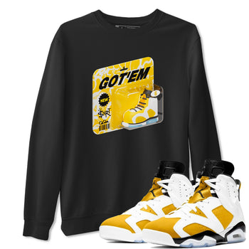 Air Jordan 6 Yellow Ochre shirt to match jordans Vintage Toy Packaging sneaker tees AJ6 Yellow Ochre SNRT Sneaker Release Tees Unisex Black 1 T-Shirt
