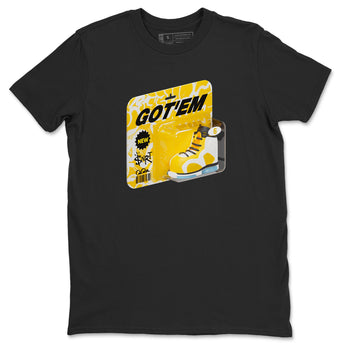 Air Jordan 6 Yellow Ochre shirt to match jordans Vintage Toy Packaging sneaker tees AJ6 Yellow Ochre SNRT Sneaker Release Tees Unisex Black 2 T-Shirt