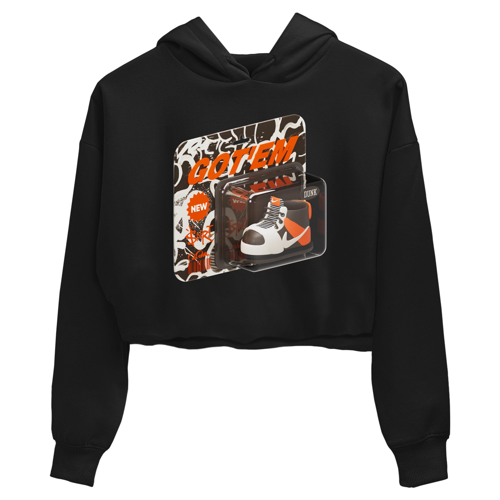 Dunk Red Panda shirt to match jordans Vintage Toy Packaging sneaker tees Nike Dunk LowRed Panda SNRT Sneaker Release Tees Black 2 Crop T-Shirt
