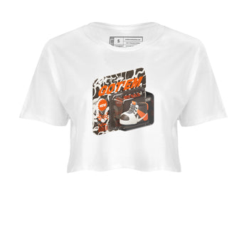 Dunk Red Panda shirt to match jordans Vintage Toy Packaging sneaker tees Nike Dunk LowRed Panda SNRT Sneaker Release Tees White 2 Crop T-Shirt