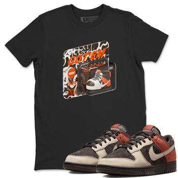 Dunk Red Panda shirt to match jordans Vintage Toy Packaging sneaker tees Nike Dunk LowRed Panda SNRT Sneaker Release Tees Unisex Black 1 T-Shirt