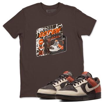 Dunk Red Panda shirt to match jordans Vintage Toy Packaging sneaker tees Nike Dunk LowRed Panda SNRT Sneaker Release Tees Unisex Dark Chocolate 1 T-Shirt
