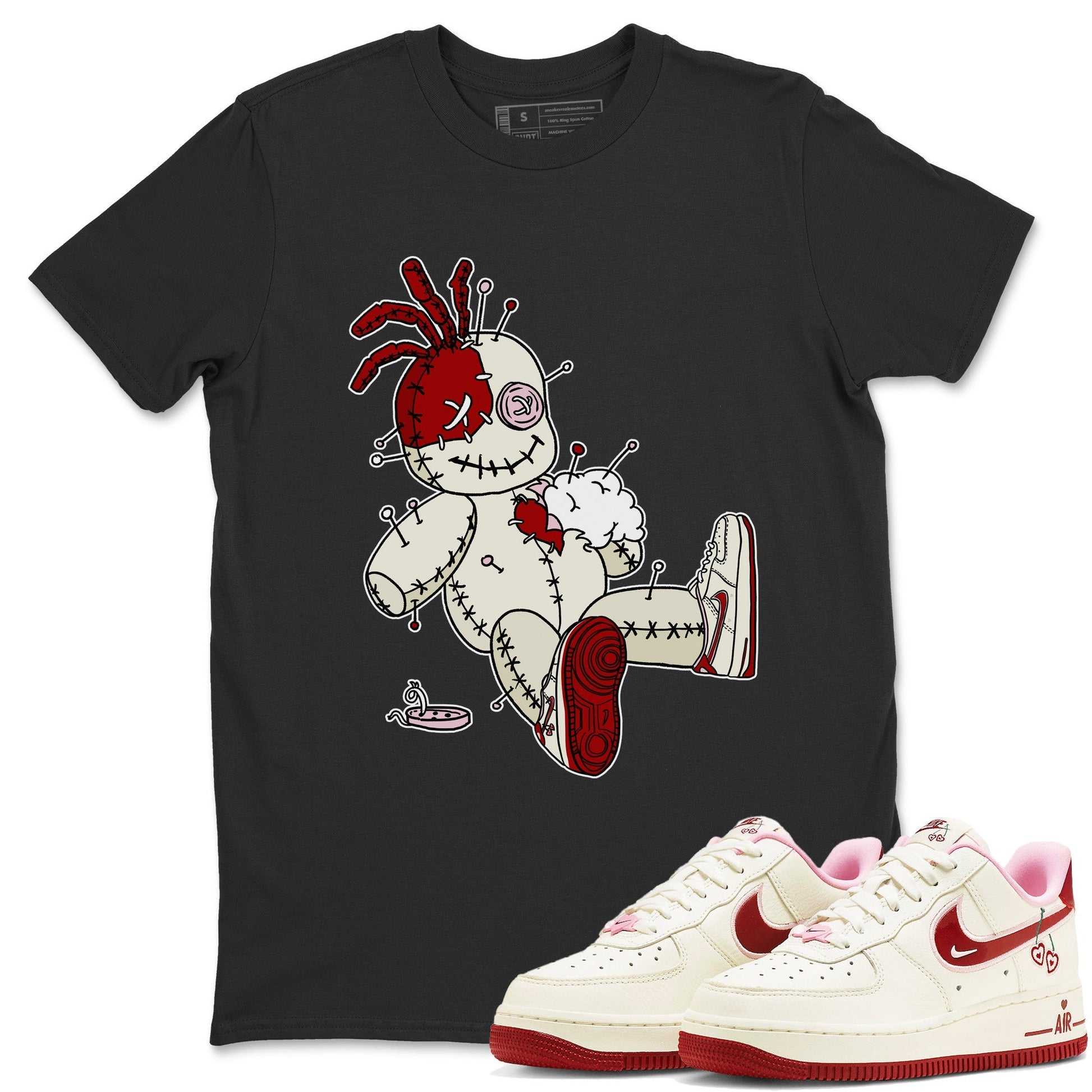 Air Force 1 Valentines Day Sneaker Match Tees Voodoo Doll Sneaker Tees Air Force 1 Valentines Day Sneaker Release Tees Unisex Shirts