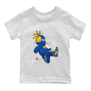 Jordan 1 Game Royal Varsity Maize unique Halloween sneaker tee Voodoo Doll Sneaker Tees Jordan 1 Game Royal Varsity Maize Sneaker Release Tees Kids Shirts