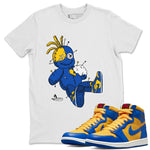 Jordan 1 Game Royal Varsity Maize unique Halloween sneaker tee Voodoo Doll Sneaker Tees Jordan 1 Game Royal Varsity Maize Sneaker Release Tees Unisex Shirts