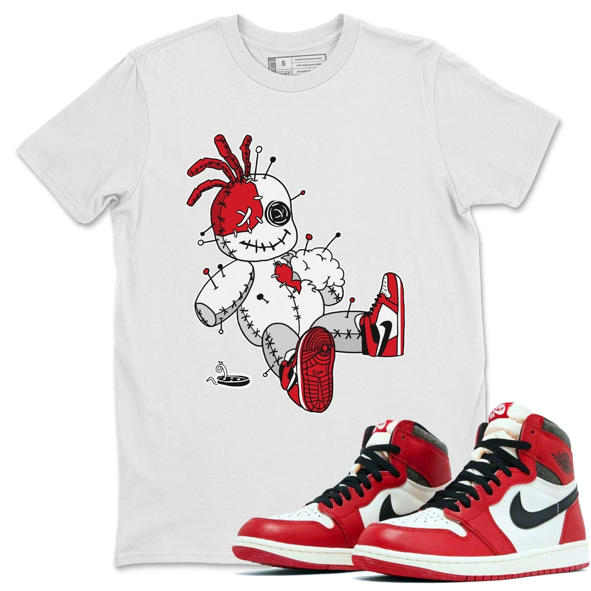 Jordan 1 Lost & Found unique Halloween sneaker tee Voodoo Doll Sneaker Tees Jordan 1 Lost & Found Sneaker Release Tees Unisex Shirts