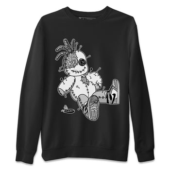 Jordan 1 White Cement unique Halloween sneaker tee Voodoo Doll Sneaker Tees Jordan 1 White Cement Sneaker Release Tees Unisex Shirts