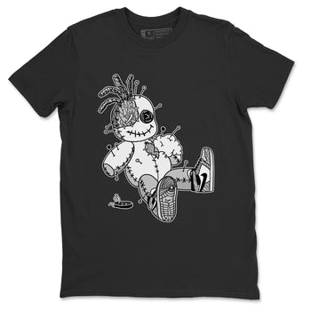 Jordan 1 White Cement unique Halloween sneaker tee Voodoo Doll Sneaker Tees Jordan 1 White Cement Sneaker Release Tees Unisex Shirts