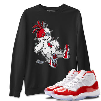 Jordan 11 Cherry unique Halloween sneaker tee Voodoo Doll Sneaker Tees Jordan 11 Cherry Sneaker Release Tees Unisex Shirts