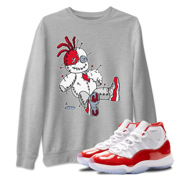 Jordan 11 Cherry unique Halloween sneaker tee Voodoo Doll Sneaker Tees Jordan 11 Cherry Sneaker Release Tees Unisex Shirts