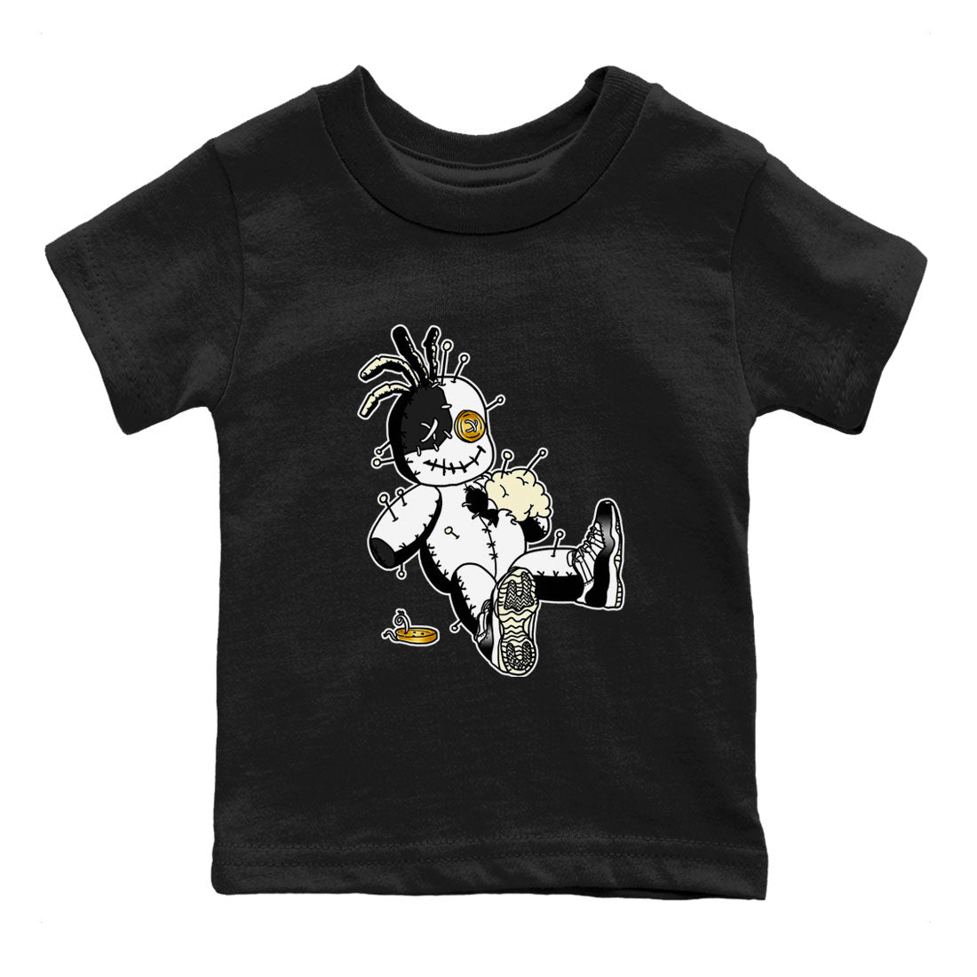 Air Jordan 11 Gratitude shirt to match jordans Voodoo Doll sneaker tees Jordan 11 Retro Gratitude SNRT Sneaker Tees Sneaker Matching Cotton Shirt baby toddler Black 2 cotton Shirt