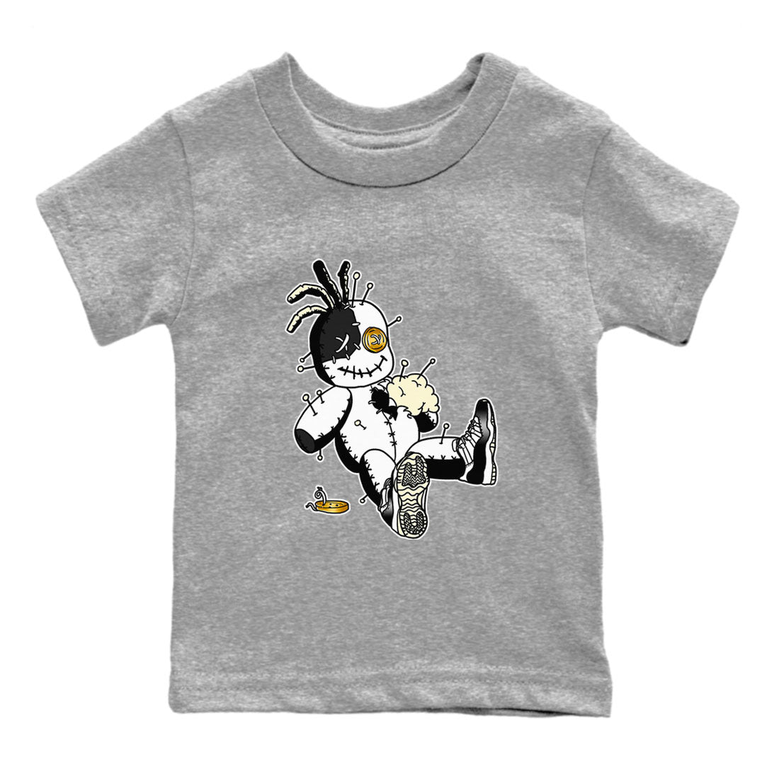 Air Jordan 11 Gratitude shirt to match jordans Voodoo Doll sneaker tees Jordan 11 Retro Gratitude SNRT Sneaker Tees Sneaker Matching Cotton Shirt baby toddler Heather Grey 2 cotton Shirt