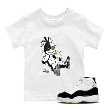 Air Jordan 11 Gratitude shirt to match jordans Voodoo Doll sneaker tees Jordan 11 Retro Gratitude SNRT Sneaker Tees Sneaker Matching Cotton Shirt baby toddler White 1 cotton Shirt