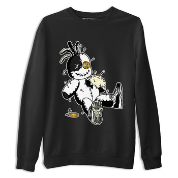 Air Jordan 11 Gratitude shirt to match jordans Voodoo Doll sneaker tees Jordan 11 Retro Gratitude SNRT Sneaker Tees Sneaker Matching Cotton Shirt unisex cotton Black 2 crew neck shirt