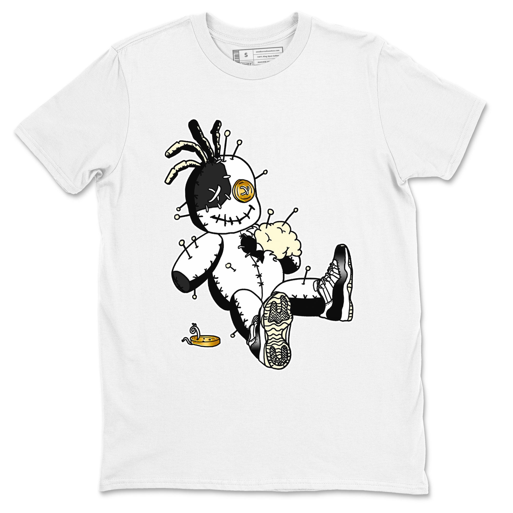 Air Jordan 11 Gratitude shirt to match jordans Voodoo Doll sneaker tees Jordan 11 Retro Gratitude SNRT Sneaker Tees Sneaker Matching Cotton Shirt unisex cotton White 2 crew neck shirt