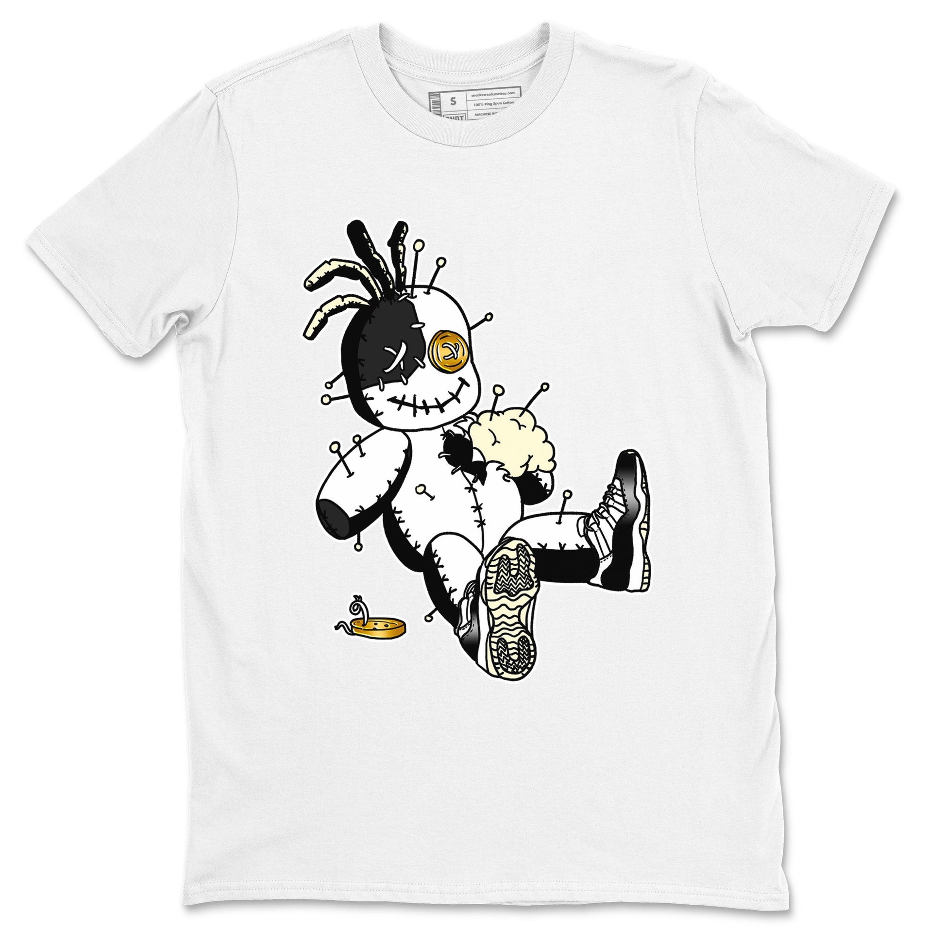 Air Jordan 11 Gratitude shirt to match jordans Voodoo Doll sneaker tees Jordan 11 Retro Gratitude SNRT Sneaker Tees Sneaker Matching Cotton Shirt unisex cotton White 2 crew neck shirt