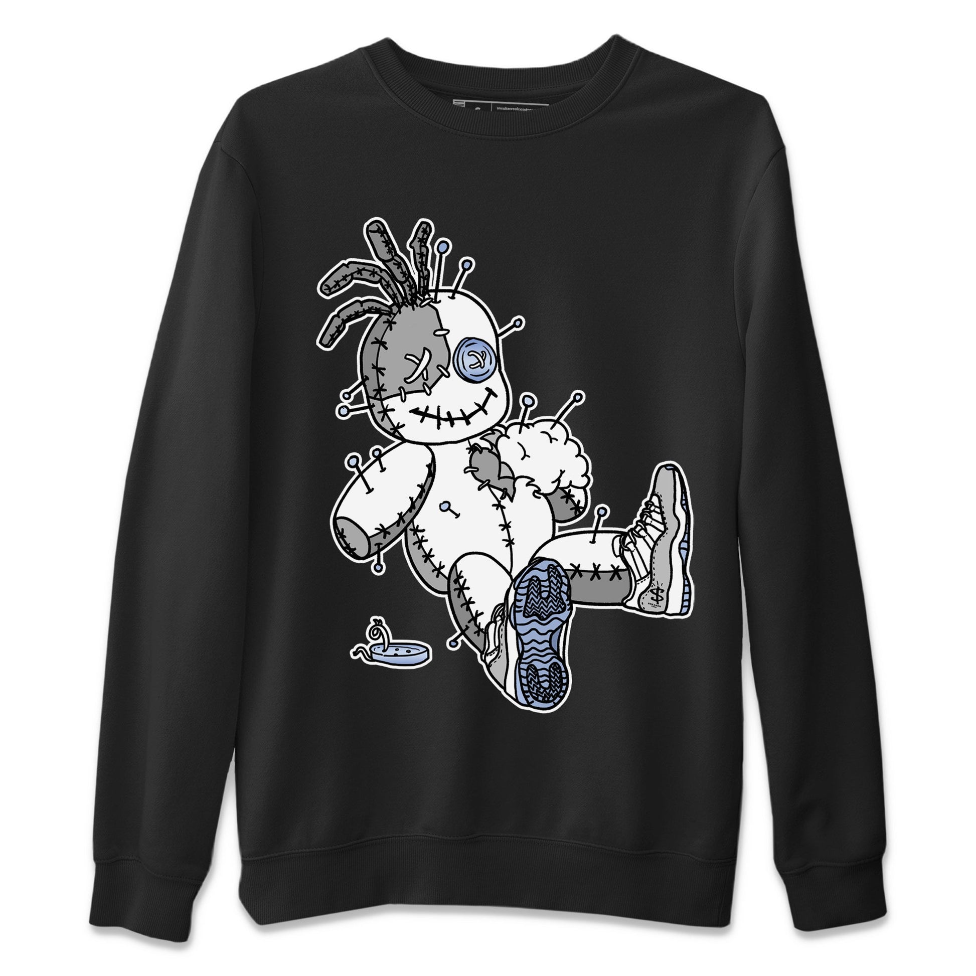 Air Jordan 11 White Cement unique Halloween sneaker tee Voodoo Doll Sneaker Tees Jordan 11 Retro White Cement Sneaker Release Tees Unisex Shirts Black 2