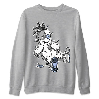 Air Jordan 11 White Cement unique Halloween sneaker tee Voodoo Doll Sneaker Tees Jordan 11 Retro White Cement Sneaker Release Tees Unisex Shirts Heather Grey 2