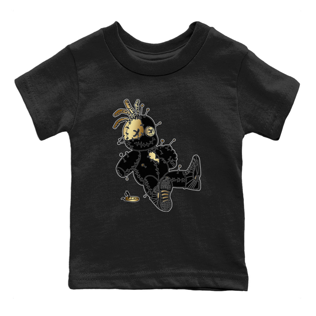 Jordan 12 Black Taxi unique Halloween sneaker tee Voodoo Doll Sneaker Tees Jordan 12 Black Taxi Sneaker Release Tees Kids Shirts