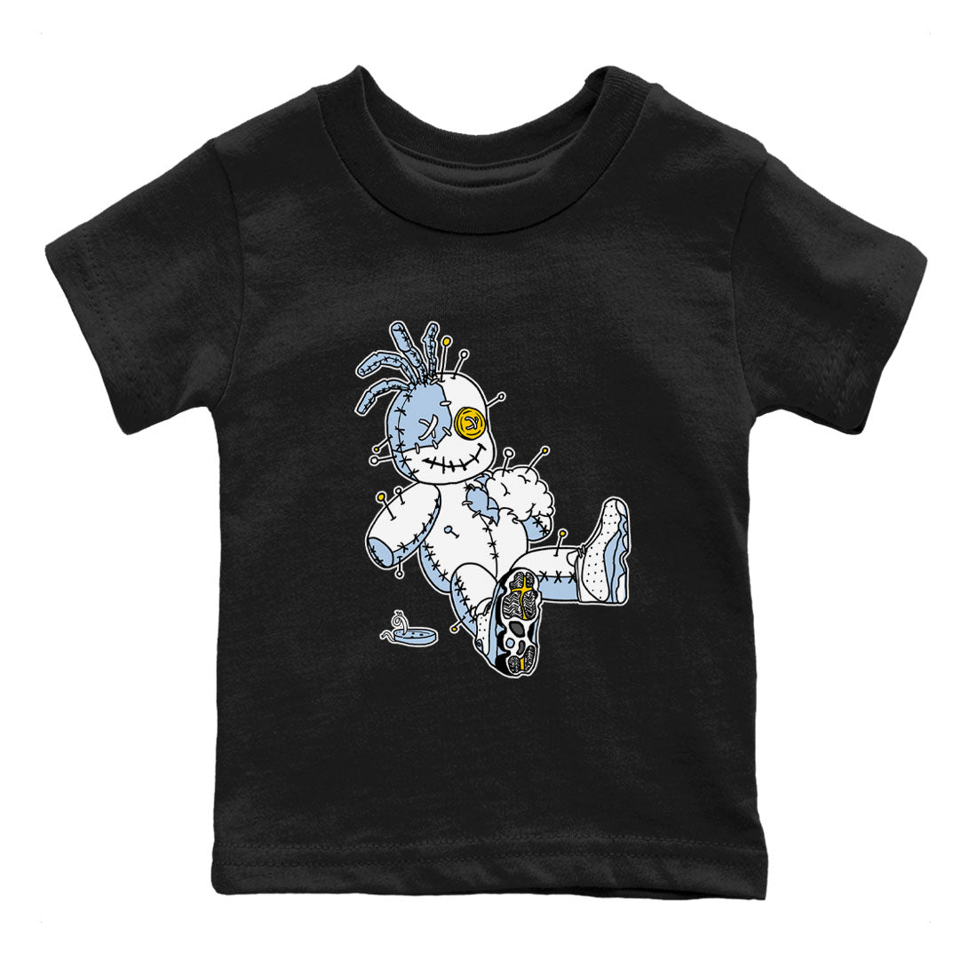 13s Blue Grey shirt to match jordans Voodoo Doll sneaker tees Air Jordan 13 Retro Blue Grey SNRT sneaker release tees baby toddler Black 2 cotton Shirt