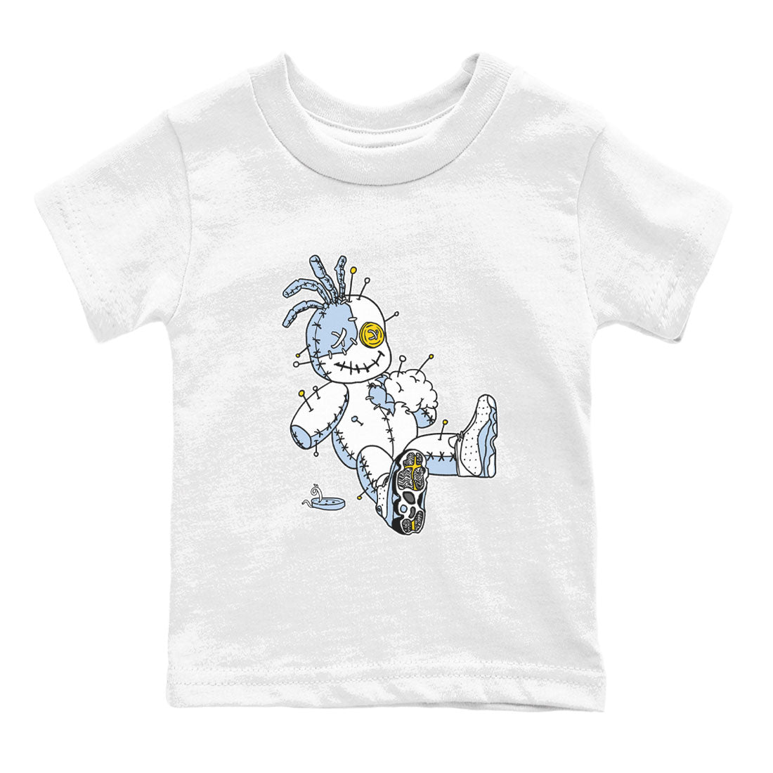 13s Blue Grey shirt to match jordans Voodoo Doll sneaker tees Air Jordan 13 Retro Blue Grey SNRT sneaker release tees baby toddler White 2 cotton Shirt