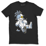 13s Blue Grey shirt to match jordans Voodoo Doll sneaker tees Air Jordan 13 Retro Blue Grey SNRT Sneaker Release Tees unisex cotton Black 1 crew neck shirt