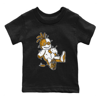 Jordan Retro 13 Wheat Sneaker Matching Tee Voodoo Doll Sneaker Tees 13 Wheat Sneaker T-Shirt Kids Shirts Black 2