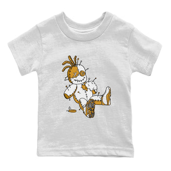 Jordan Retro 13 Wheat Sneaker Matching Tee Voodoo Doll Sneaker Tees 13 Wheat Sneaker T-Shirt Kids Shirts White 2