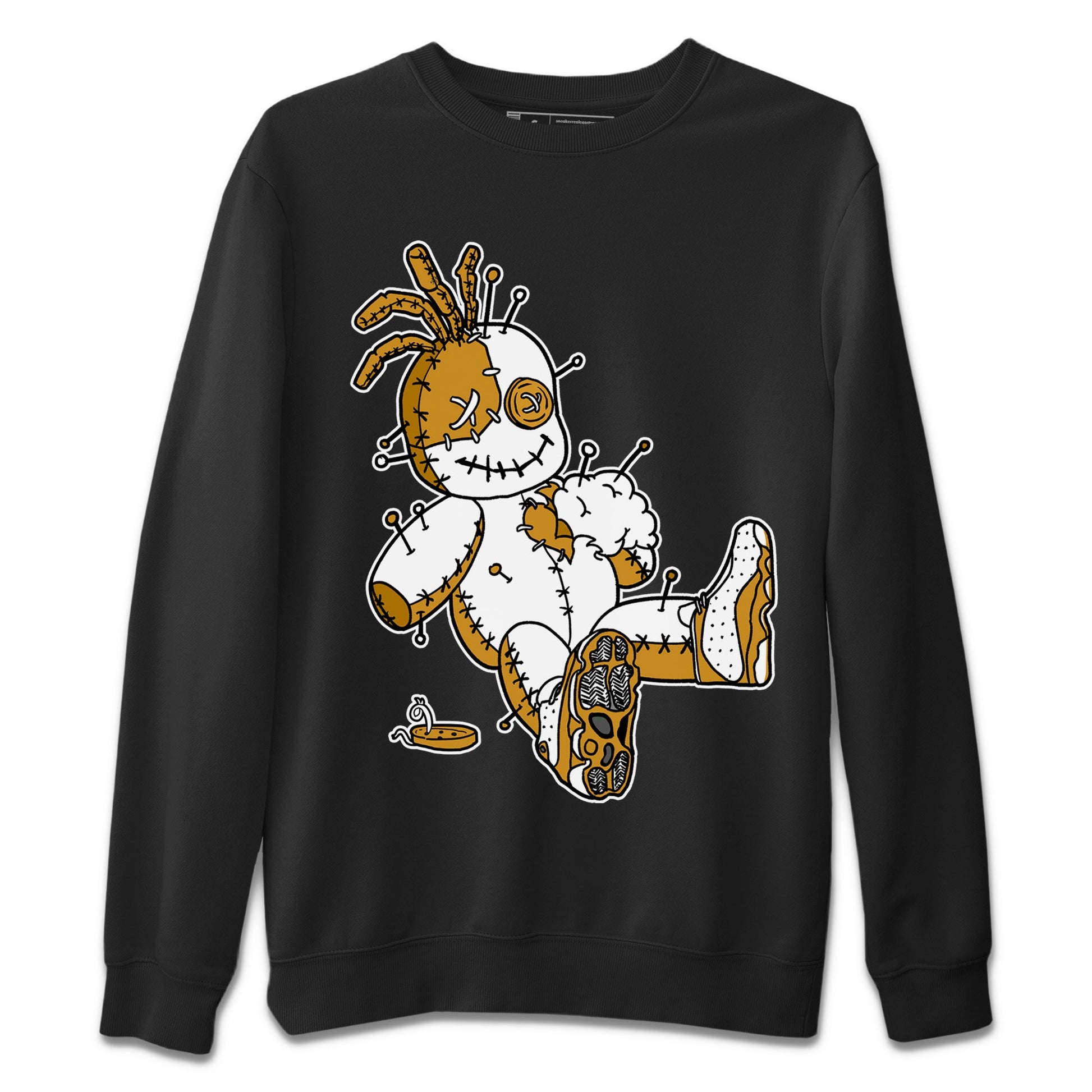 Jordan Retro 13 Wheat Sneaker Matching Tee Voodoo Doll Sneaker Tees 13 Wheat Sneaker T-Shirt Unisex Shirts Black 2